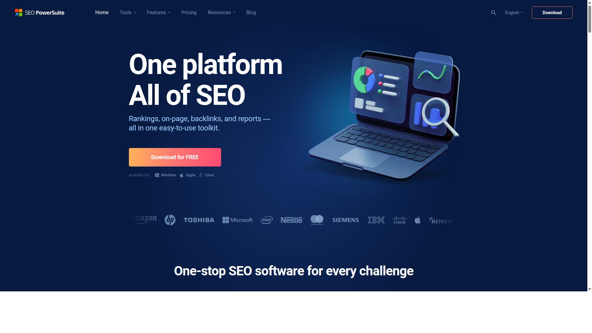 SEO PowerSuite website